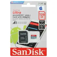 رم ۱۲۸ sandisk گارانتی دار قرمز-خاکستری اصلی