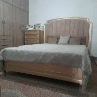 سرویس تخت خواب دو نفره  چوب راش
