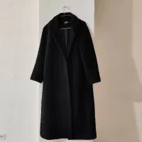 پالتو بلند مشکی گرم بالا با کیفیت فقط 720