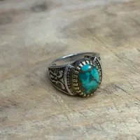 انگشتر فیروزه نقره