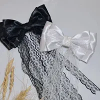 گیره پاپیونی و کش طرح دار و اسکرانچی