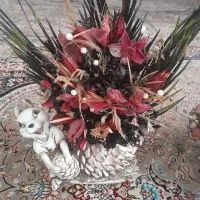 سه عدد سبد گل خشک