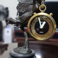 فرشته سا عت برنز مجسمه برنزی