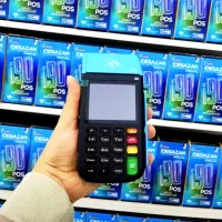 دستگاه کارتخوان سیار i90 کالا برگ  4G  WIFI وکش لس