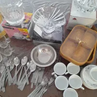 ظروف کریستال و فرش ۴ متری شگی