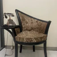 میز تلفن چوبی