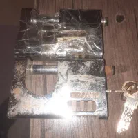 قفل کتابی رمز دار با کلید برند گرانیت نو