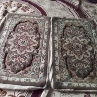 یک جفت روپشتی بافت ماشینی رنگ کرمی