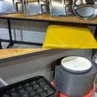 سینی سرو استیل صنعتی رستورانی فست فود قاشق چنگال