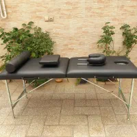 تخت ماساژ مدل 008/تخت تاشو با کیف برزنتی/تخت فشیال