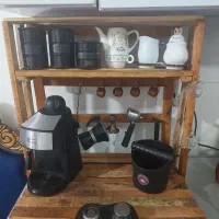 استند کافه شلف قهوه میزه اسپرسو ساز جای روغن شکر
