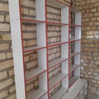 دکور mdf|کتابخانه، شلف، قفسههای دیواری|کاشان, فاز ۱ ناجی آباد|دیوار
