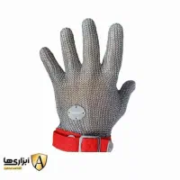 دستکش قصابی زنجیری استیل ساق کوتاه