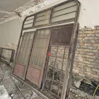 درب آهنی سه لنگه درحدنو سنگین مناسب درب حیاط وباغ