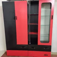 کمد لباس به همراه جا کتابیش