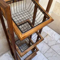 سبد سه طبقه چوبی