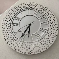 ساعت دیواری آینه و چوب