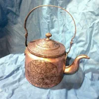 کتری مسی قدیمی تمام هنردست