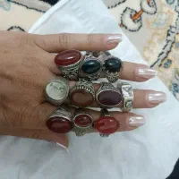 فروش انگشتر عقیق نقره اصل نگین دار