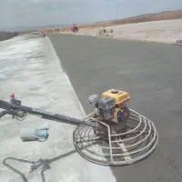 اجرایه بتن با ماله پروانه
