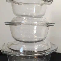 قابلمه  پیرکس در سه سایز  اصل حک شده فرانسه نونو