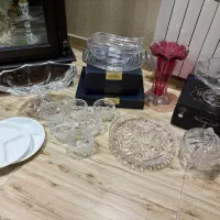 ظروف کریستال چک لهستان مدوز ایرنا تراش خورشیدی