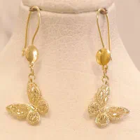 گوشواره پروانه فیوژن بدون اجرت