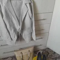 کت و دامن مارک زارا فری سایز کفش سایز ۴۰ کیف زنانه