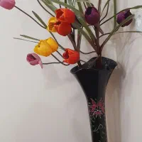 گل با گلدان سالم تمیز