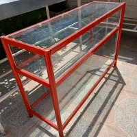 فروش ویترین مغازه در حدنو با شیشه وسه قفسه میوه