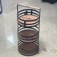جا پیازی دسته چوبی تسمه ای سه طبقه جاپیازی|آب‌چکان و نظم‌دهنده ظروف|تهران, شکوفه|دیوار