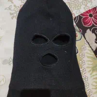 ماسک سه سوراخه بافتنی مشکی (balaclava)