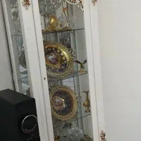 ویترین ۴ طبقه سفید