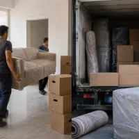 اسباب کشی منزل.حمل اساس با نیروی قوی