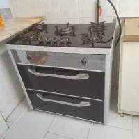 گاز طرح فر فندک سرخود صفحه شیشه ای