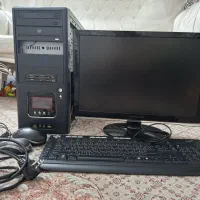 کیس کامپیوتر اداری/خانگی+مانیتور سامسونگ ۱۹ اینچ