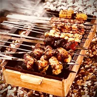 کبابی منقل کار و سیخ گیر جوجه و کوبیده