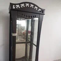 بوفه قهوه‌ای سوخته و رگه روشن تمیز