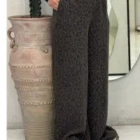 شلوار سیلک پلنگی نو