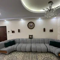 مبل ۱۲ نفره پازلی و تکی با میز عسلی