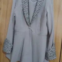 کت وشلوار مجلسی کارشده با مروارید