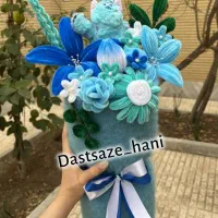 باکس گل مخملی گل پشمی