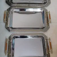 سینی استیل سه تایی