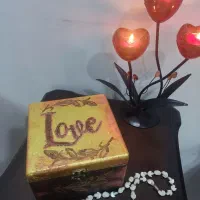 صندوقچه چوبی جواهرات دستساز