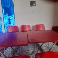 سلام  میز صندلی  در حد  نو
