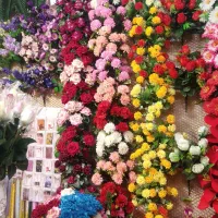 ا گل بوته ای وشاخه ای گلدان سفالی وسایل تزئینی