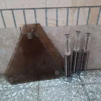 سه عدد میز عسلی شیشه ای