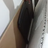 تخت یک نفره چوبی سالم باکشو جلو