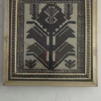 دو عدد تابلو فرش دستباف قدمت دار