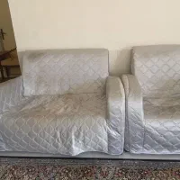 مبل چرم همراه با روکش